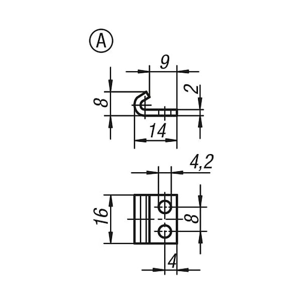 Adjustable Latches Screw-on Holes Visible Style B